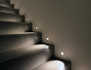 Wall-recessed Lights Stair lighting